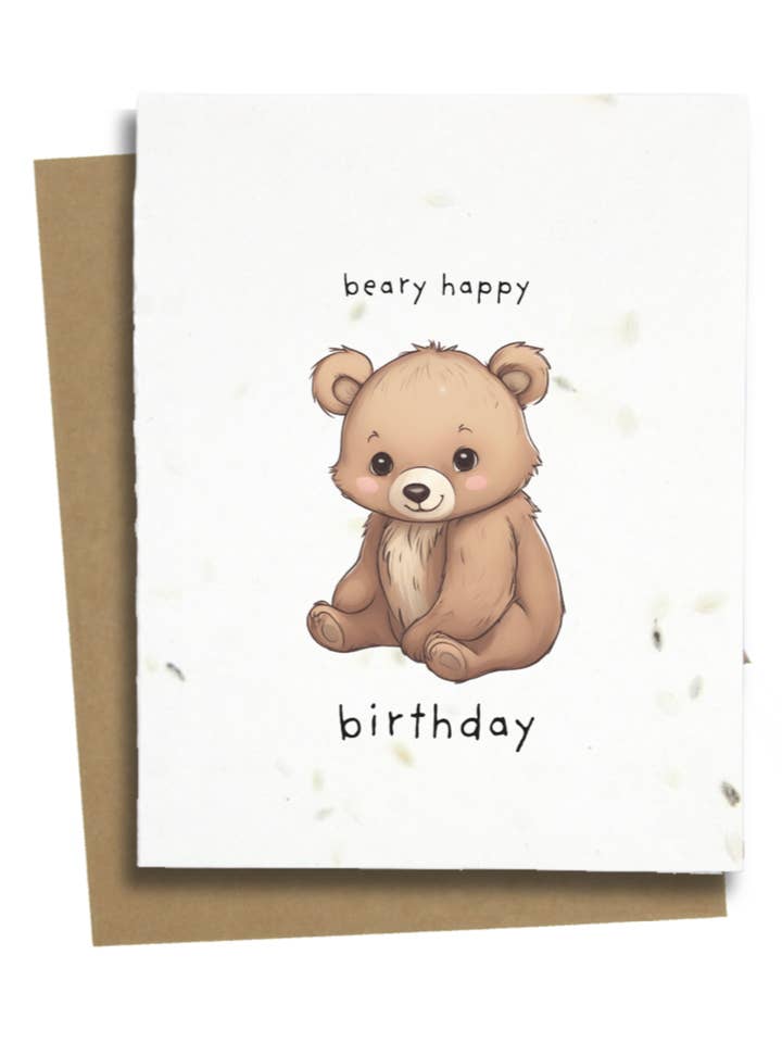 1st Birthday Card for wholesale by Greet n' Grow Plantable Cards