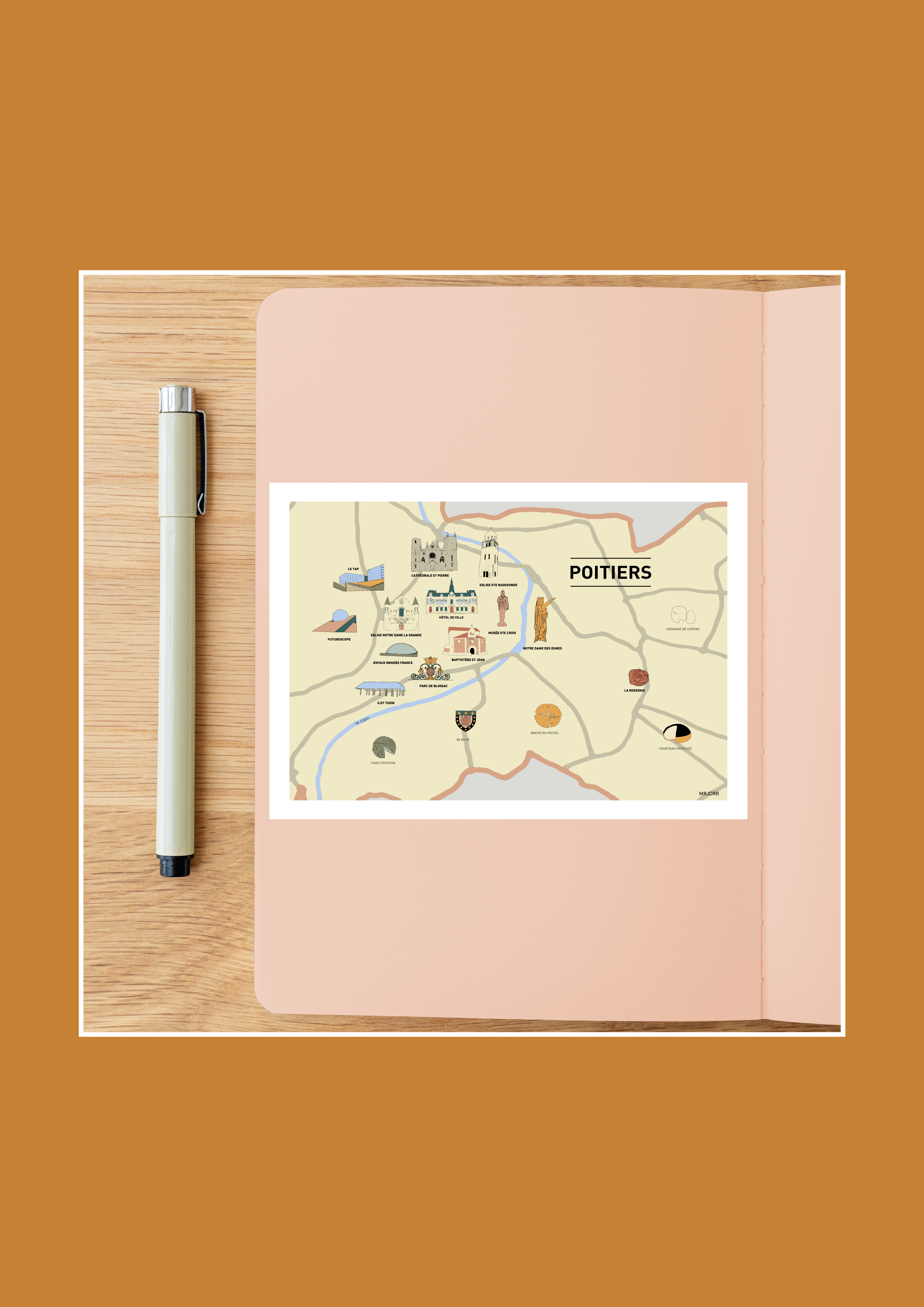 Mrjcrrart - Wholesale Postcard - In the heart of Poitiers3