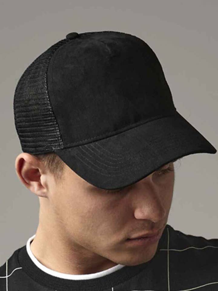 Beechfield - Suede Snapback Trucker Cap for wholesale by Pierre Francis
