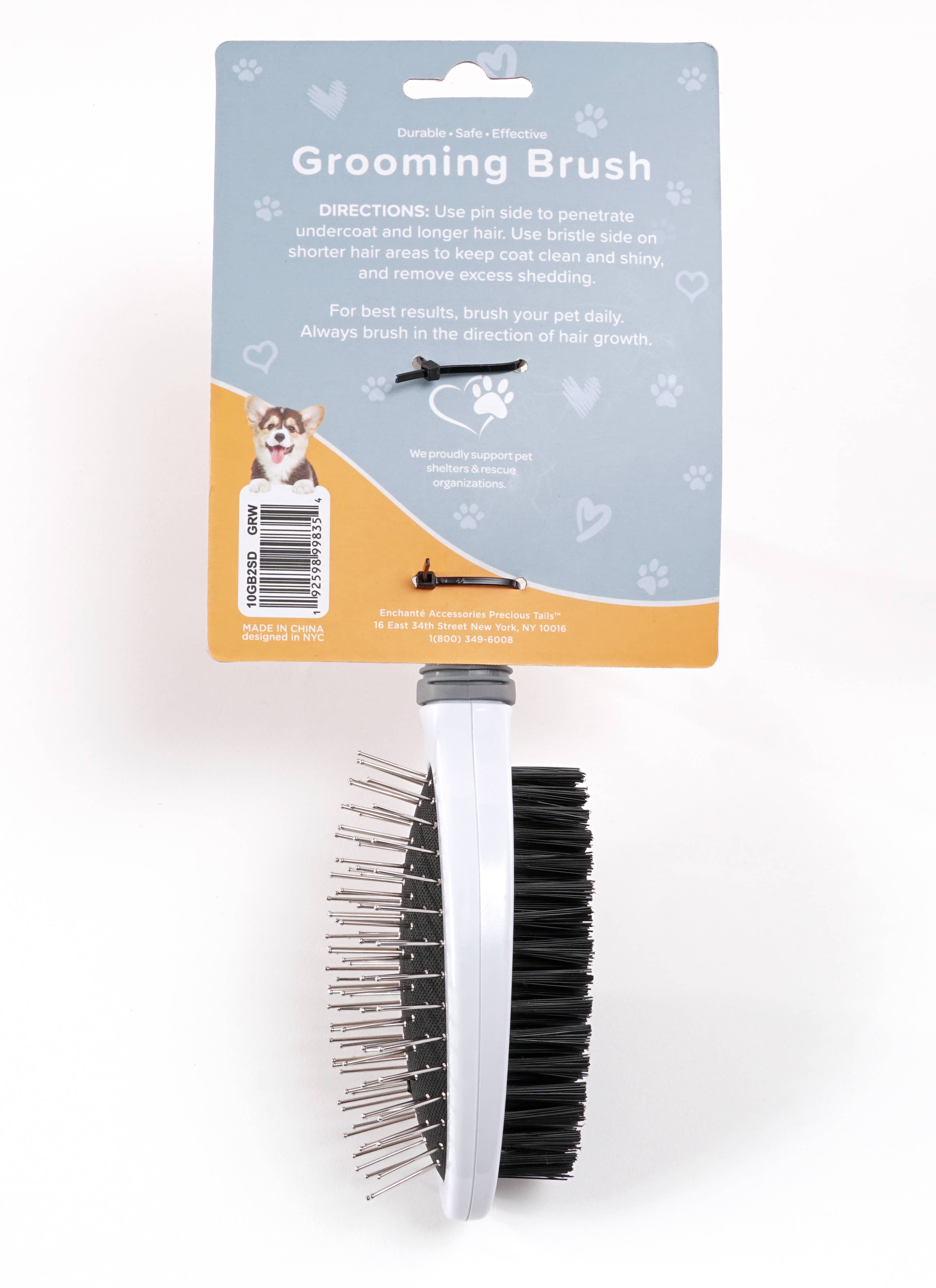 Precious Tails - Wholesale Pet Brush - Cat/Dog - Precious Tails Double-Sided Pet Grooming Brush23