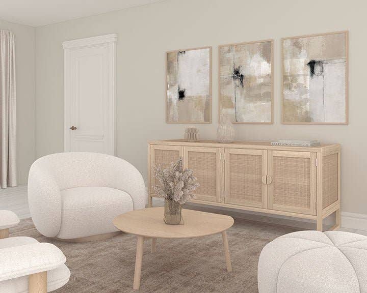 D'LUXE PRINTS - Wholesale Gallery Wall Set - Sahara Abstract Set of 3 Prints3