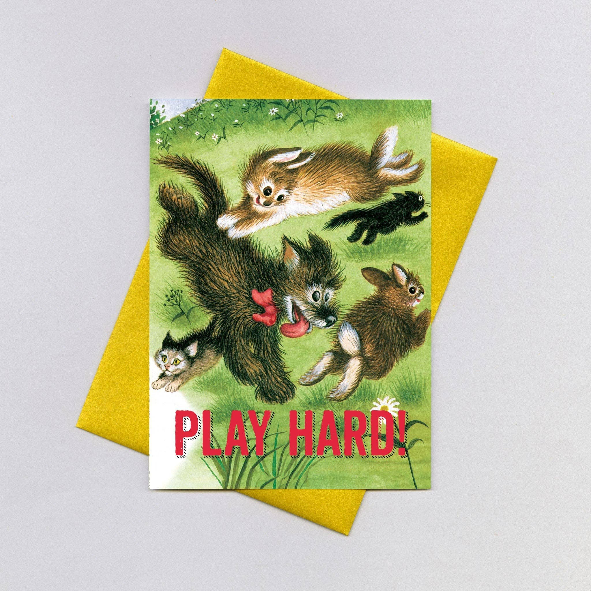 Laughing Elephant – wholesale Födelsedagskort – Djur som spelar på gräs - födelsedagskort0