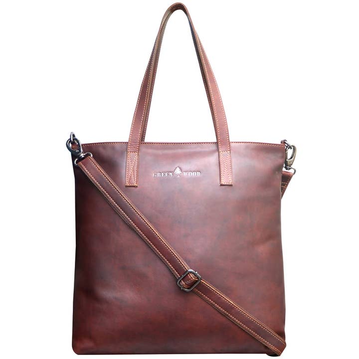 Bolsa Amy shopper bolsa de ombro feminina bolsa de couro grande por atacado de Greenwood