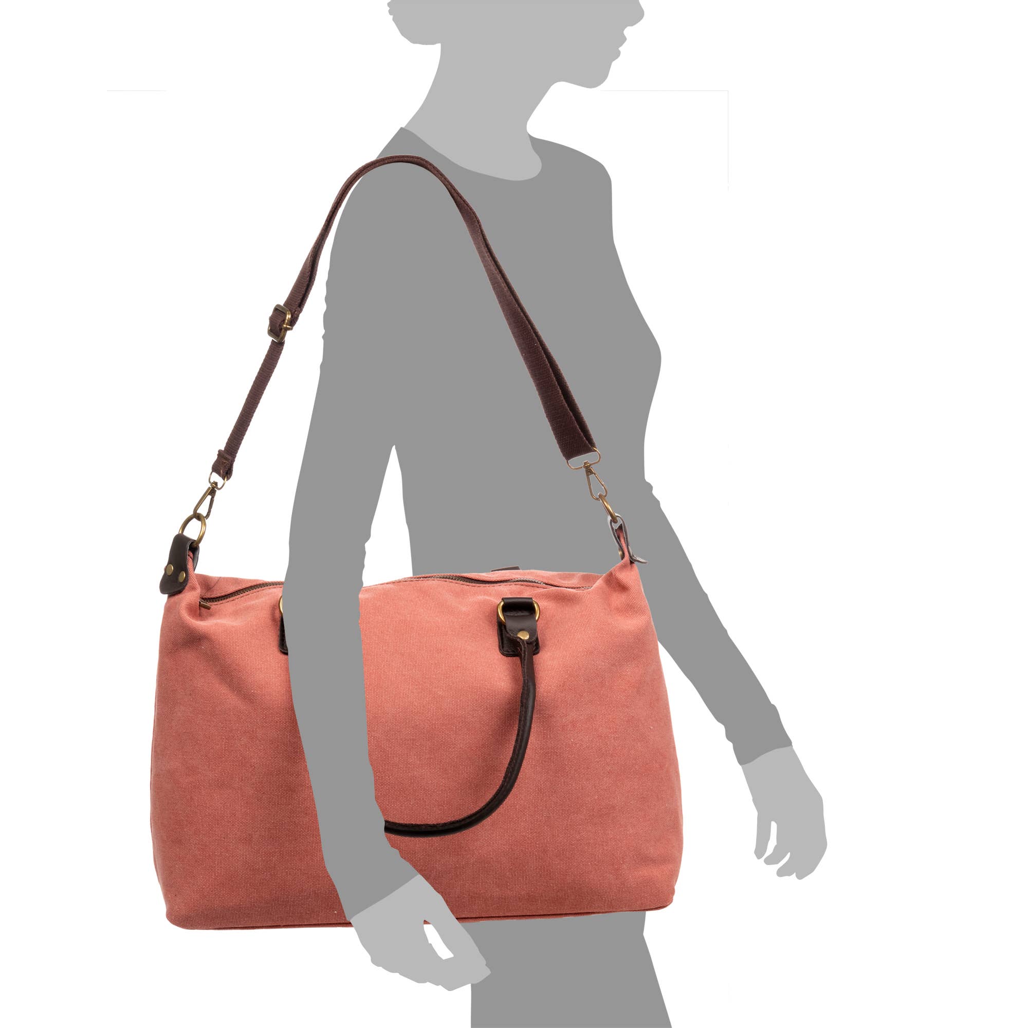 FIRENZE ARTEGIANI - Wholesale Shoulder Bag - Women's - Women's shoulder bag. Premium canvas, with handles.3