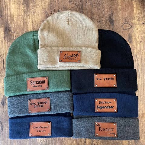 Flow Art Studios - Wholesale Beanie - Women's - Sarcasm and Funny Beanie Hats For Winter (5 Beanies)