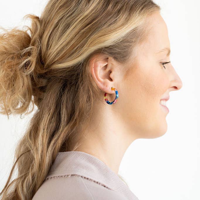 Spiffy & Splendid - Wholesale Hoop Earrings - Cam Mini Hoops - Fiesta // Jewelry, Earrings, Best Seller, Gift5