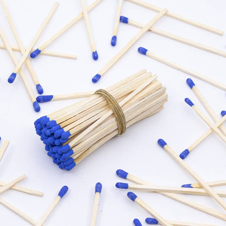 Chandler Studio - Wholesale Matches - 4" Blue Tip Matchsticks - Matches, Bulk, Loose 100 pcs1