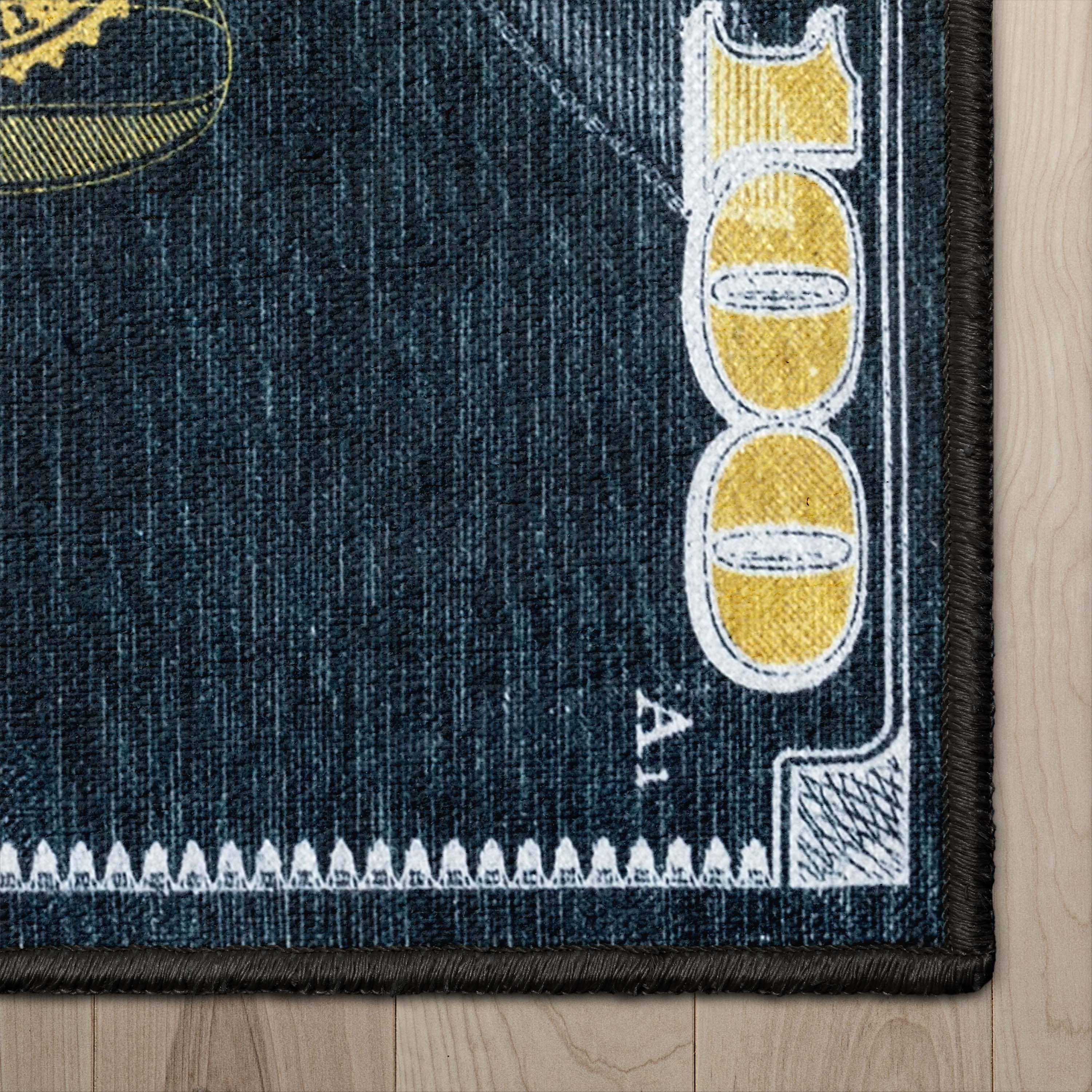 Well Woven – Großhandel Läufer – Novelty Runner in Schwarz und Schwarz mit Hundert-Dollar-Schein3