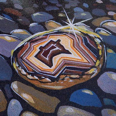 Discover Agates Coaster for wholesale by Adam Turman Artwork Co