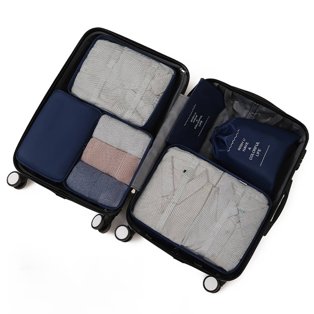 ACCITY - Wholesale Packing Cube - 6/7-Piece Waterproof Travel Packing Cube Set_CWAB05423