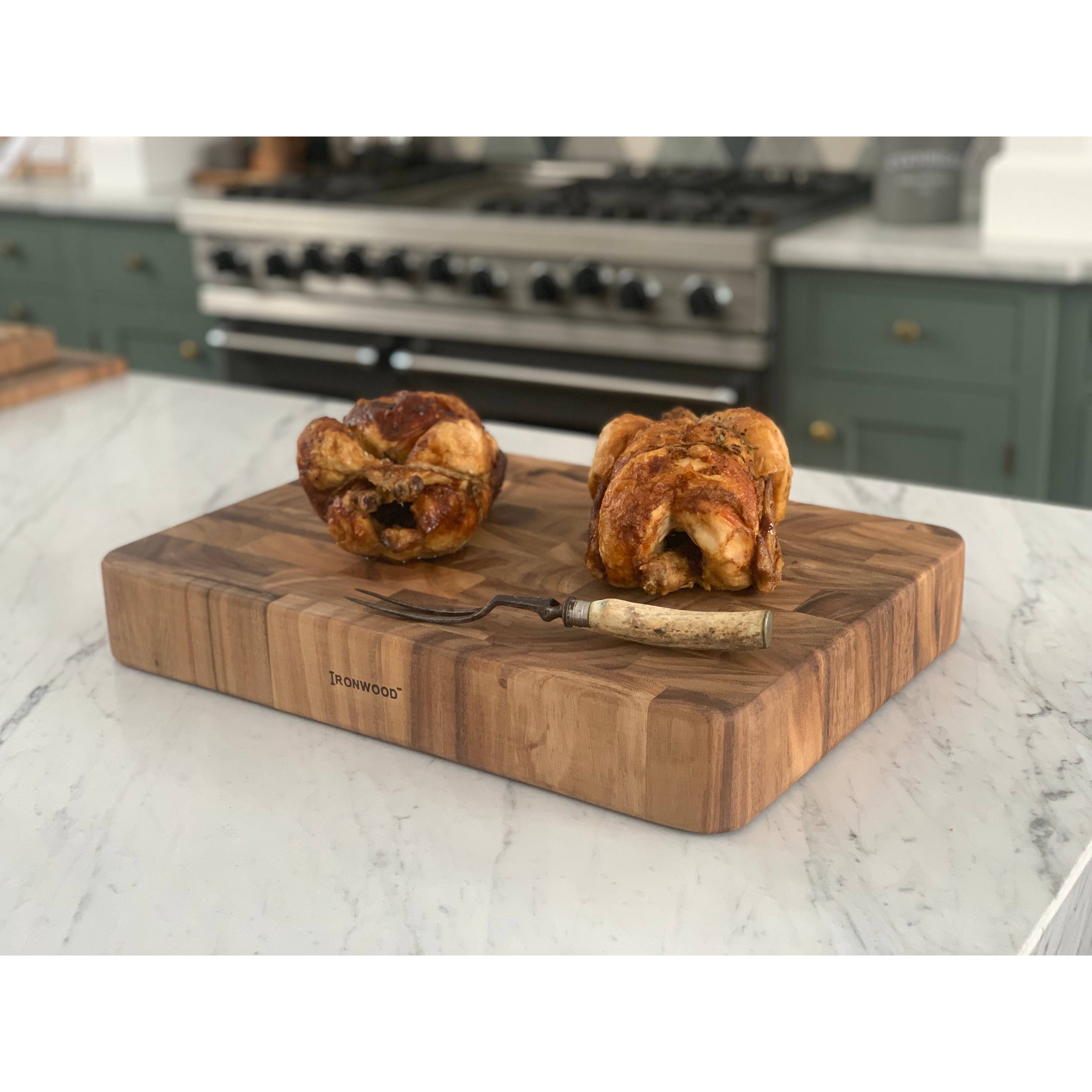 Fox Run Brands - Wholesale Cutting Board - Ironwood Union Stockyard Butcher Block, Acacia, 20" x 14"7