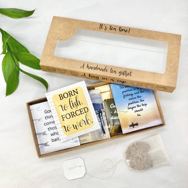 Victoria Mae Designs – wholesale Tea bags – Fishing Tea Giftset4
