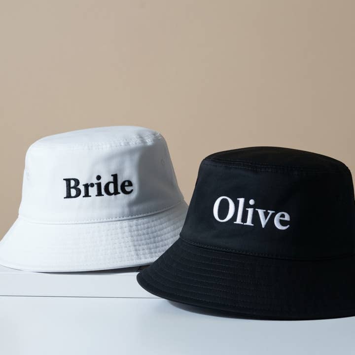 The Blissful - Wholesale Fedora - Unisex - Custom Party Wear Bucket Hat Bride Bucket Hat3