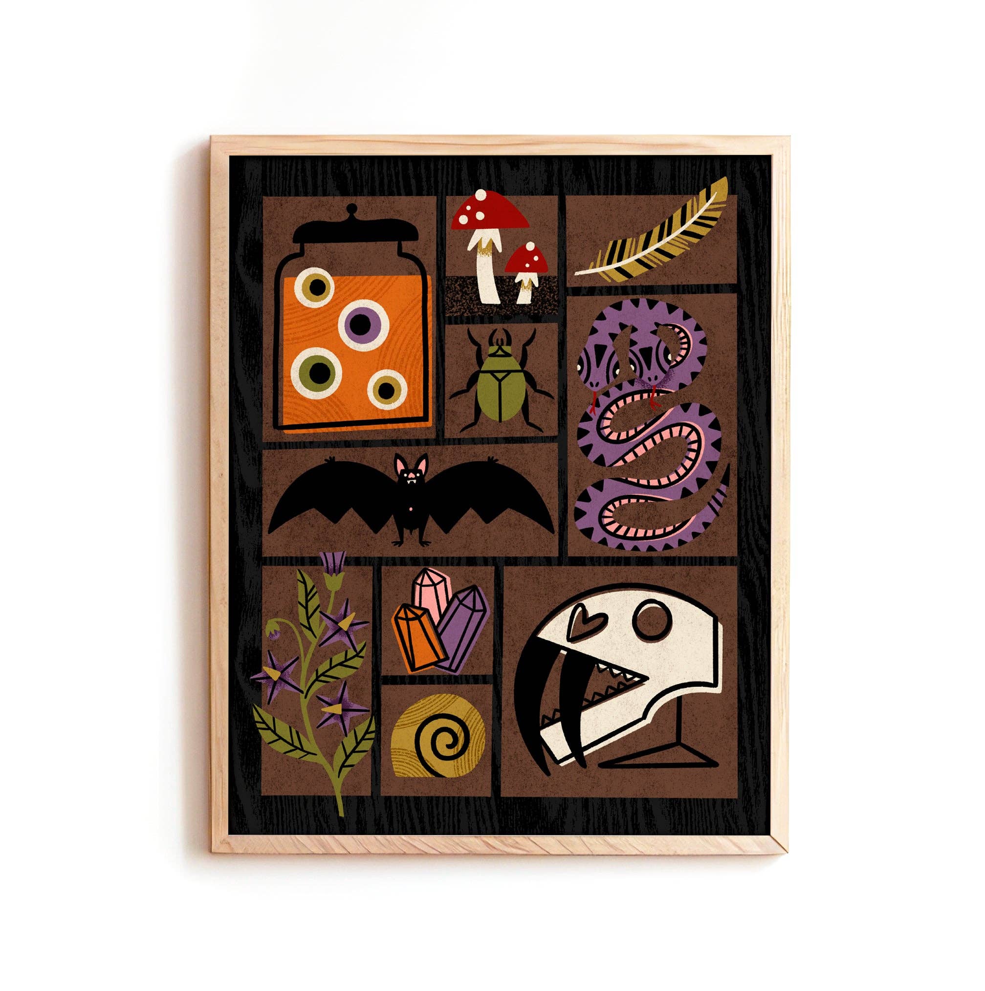 Hideaway House Studio - Wholesale Art Print - Curiosity Cabinet Print