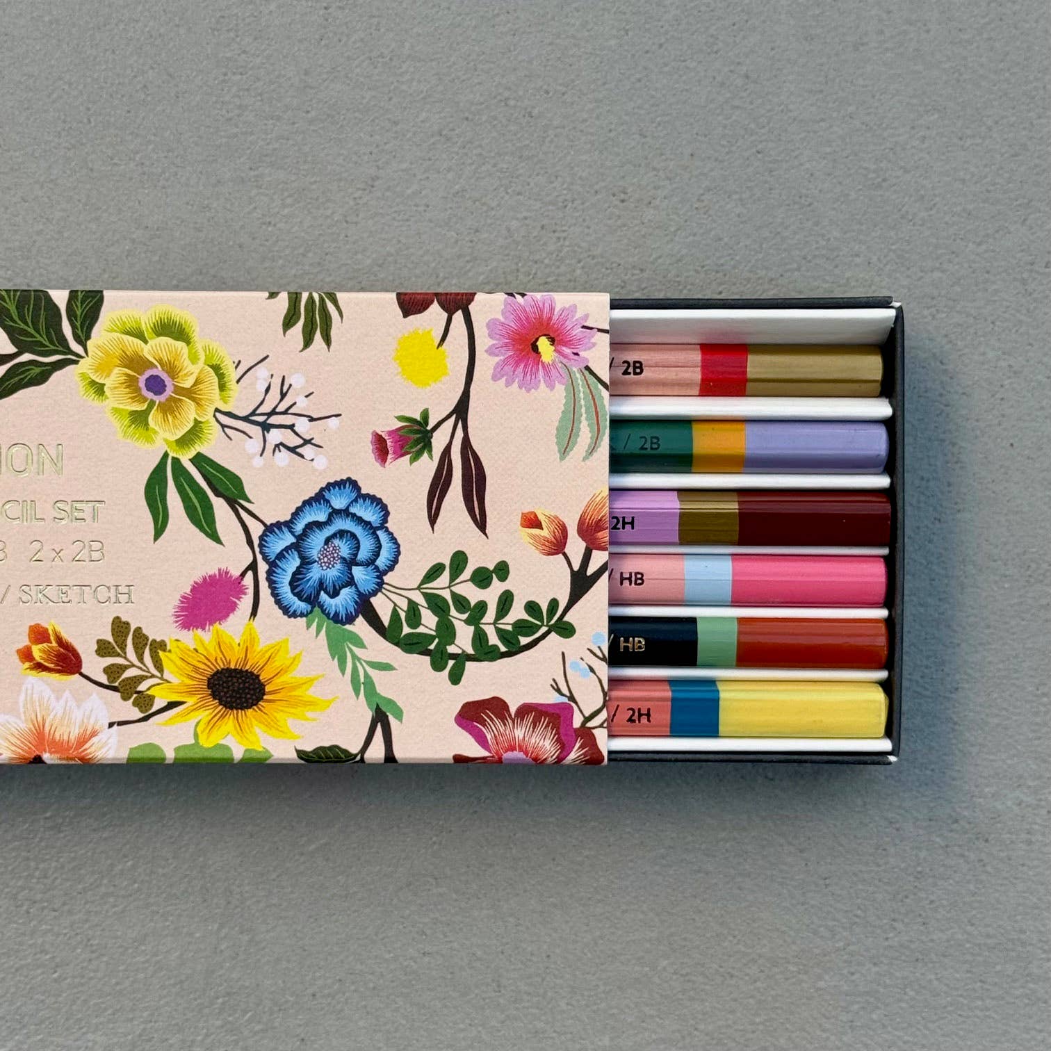 Pavilion - Wholesale Pencil - Botanical Floral Flower Tree Of Life - 6 Piece Pencil Set3