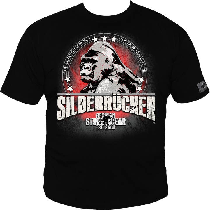 T-shirt pour homme (Silverback SR160 Break Free) pour la vente par Silberrücken Heavy Wear
