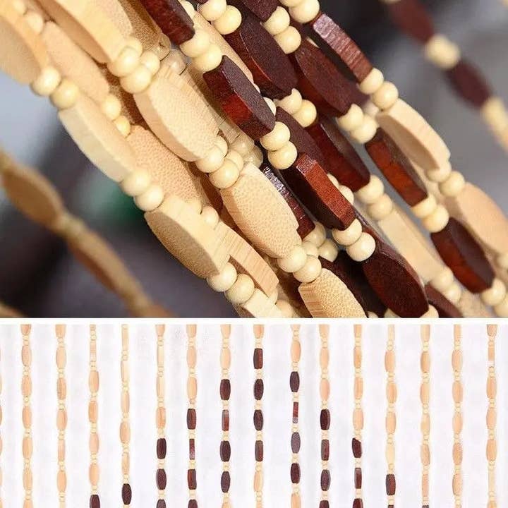 OMA - Eclectic Home - Wholesale Curtain - Beaded Curtain For Doorway Hand Crafted Bamboo Door DividerÂ