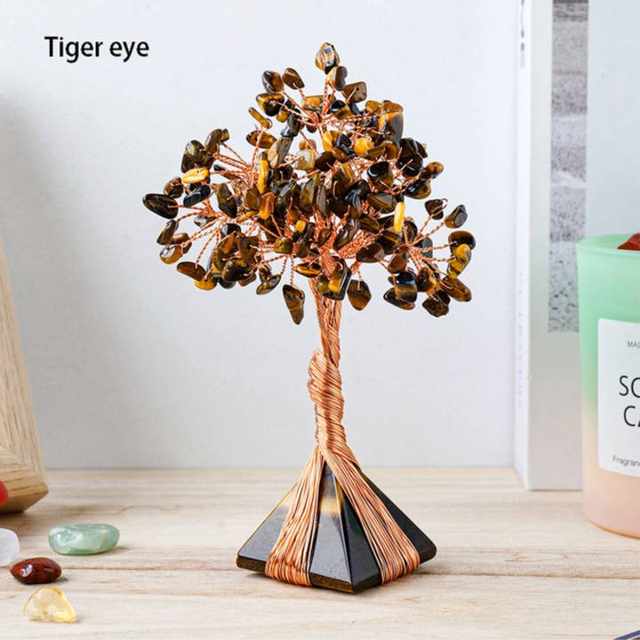 Crystolver (We Cover All Import Fees) - Vendita all'ingrosso Decorazioni da tavolo - Base piramidale in cristallo «Tree of Life»4