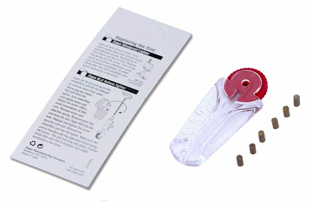 Benhalex - Wholesale Lighter - Zippo 6-Piece Flint Dispenser for Lighters, Carded #2406N3