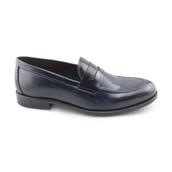 Mocassins de couro azul por atacado de Otisopse