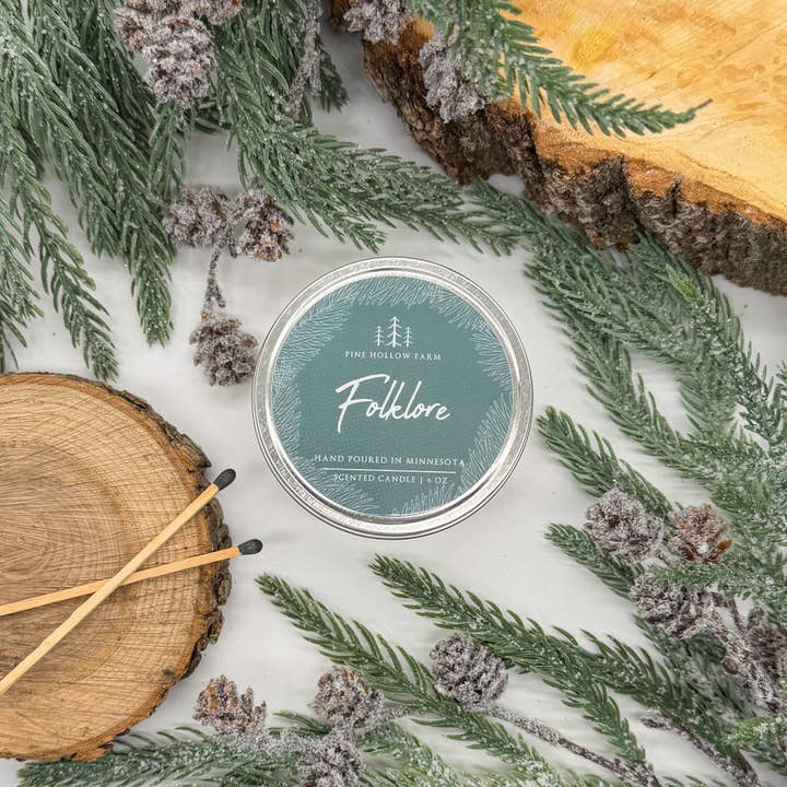Folklore | Wood Wick Soy Candle for wholesale by Pine Hollow Farm LLC