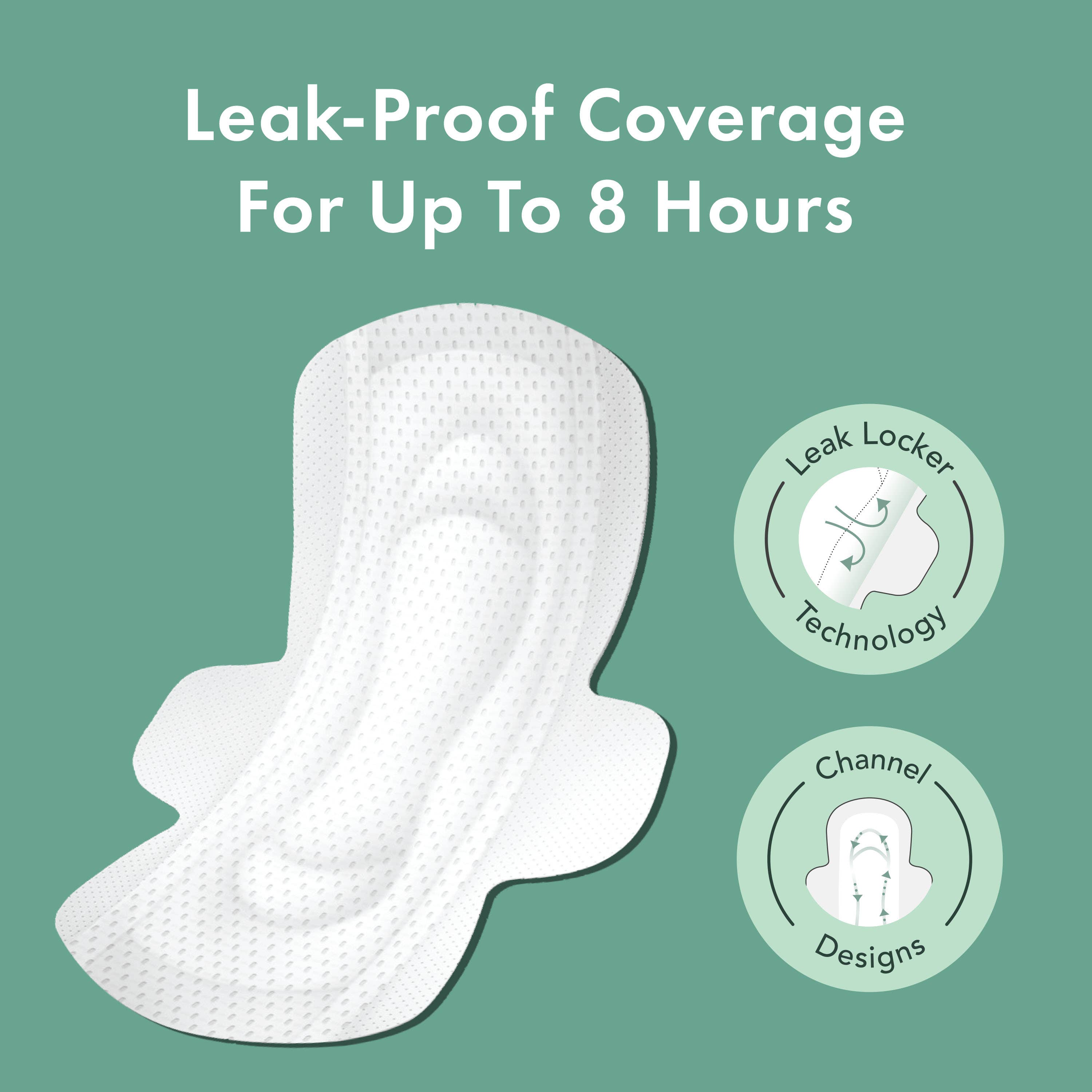 Rael - Wholesale Period Underwear - Women's - Rael Organic Cotton Cover Pads - Regular1