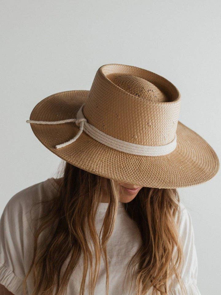 Bre Straw Pork Pie for wholesale by Gigi Pip