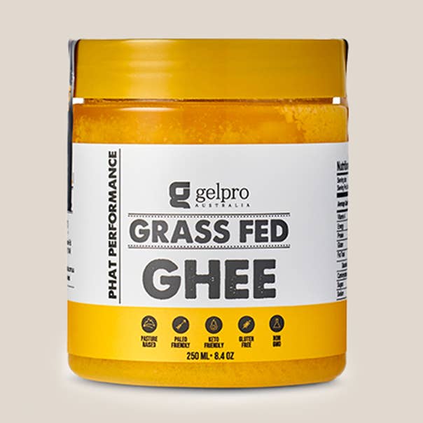 Ghee nourri à l'herbe - Phat Performance 250 ml pour la vente par Gelpro Australia