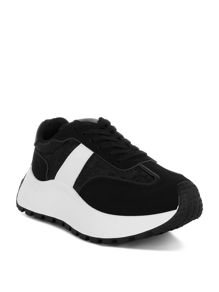 Rag Company - Wholesale Lifestyle trainers – Women′s - Squeaker Chunky Anti-Skid Lace-Up Sneakers5