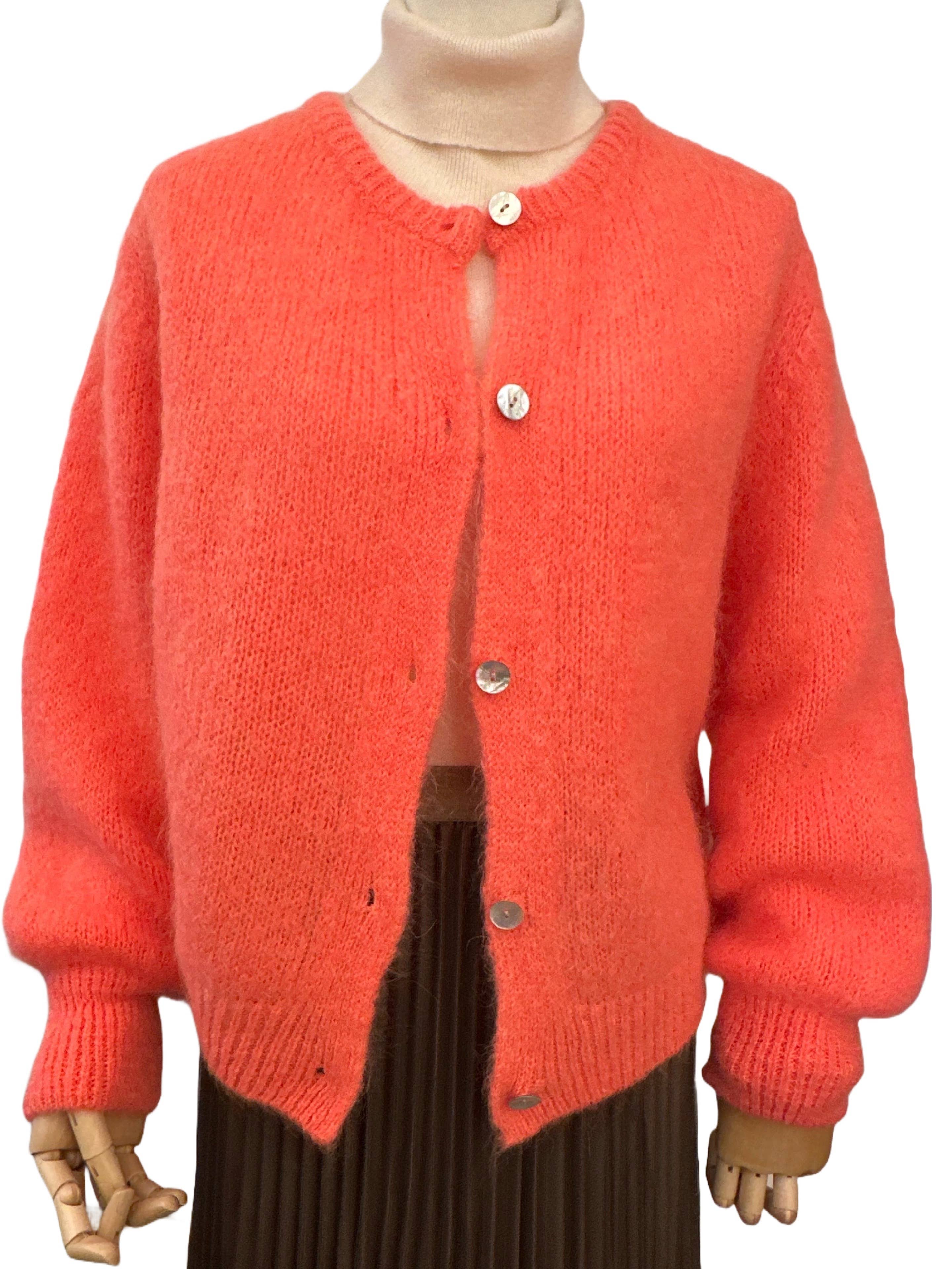 Orice – Großhandel Strickjacke – Damen – Langärmelige Baby-Mohair-Strickjacke von Orice4