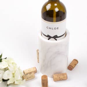 GAURI KOHLI Slovenia Marble Wine Chiller - White