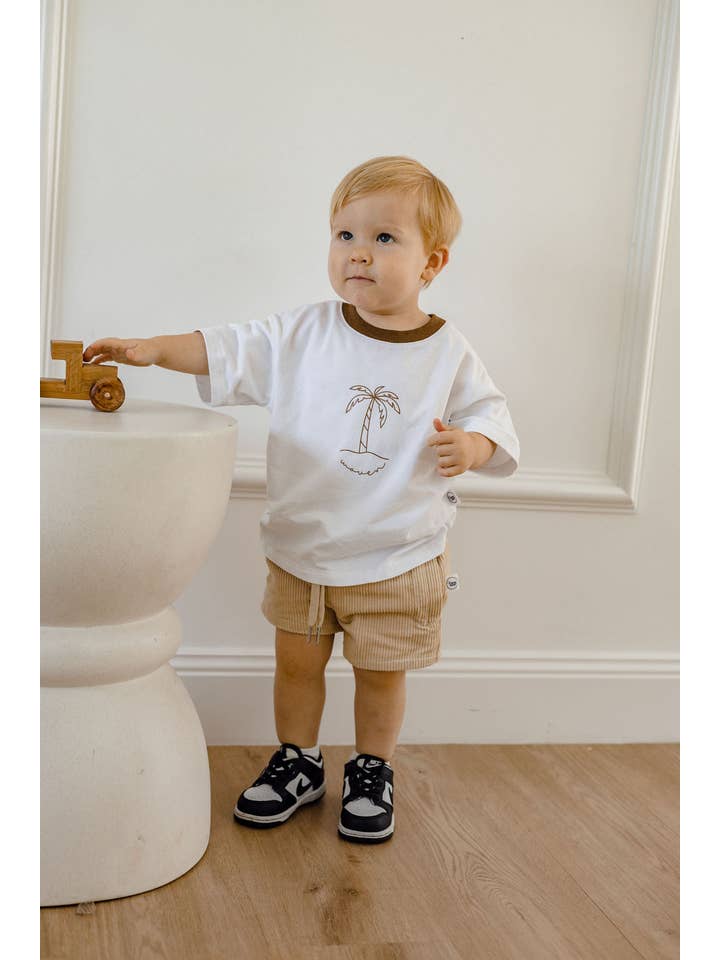 Woven Kids - Wholesale Shorts – Kids - Corduroy Shorts Sand16