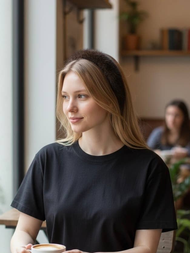 Serre-tête en fausse fourrure ST200 pour la vente par BYREN | ÉLINE L'ATELIER