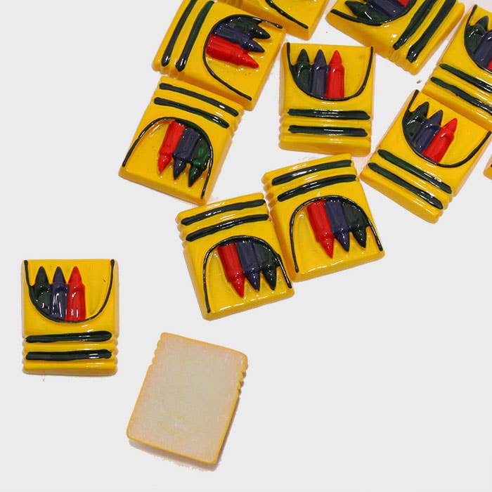 Sensibling Corp. - Wholesale Craft Supplies - 12 PCS - Crayon Resin Cabochons1