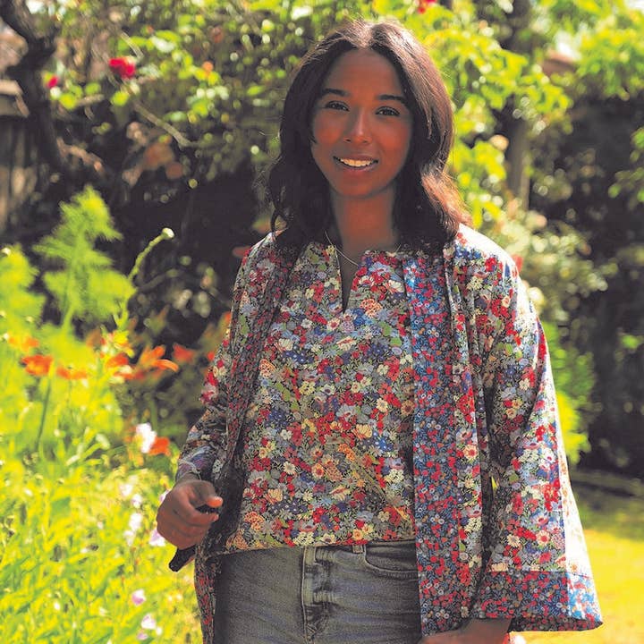 Tunika aus Liberty-Stoff: Thorpe Rot für den Großhandel von Lime Tree Design