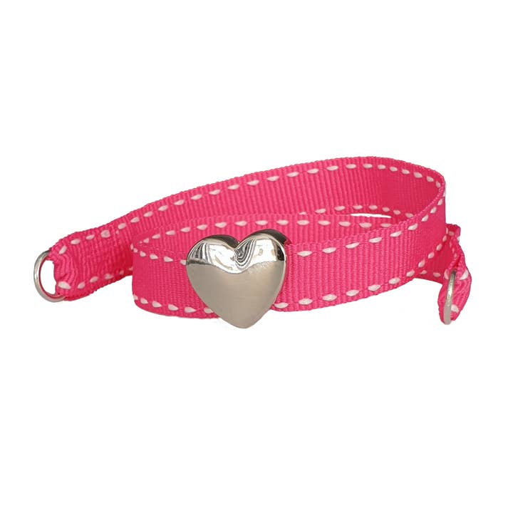 PALLADIUM HEART PINK BRACELET for wholesale by Smartever Srl