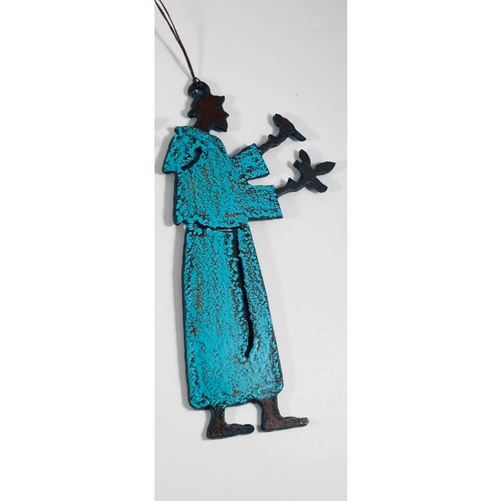 Whimsies - Wholesale Ornament - St. Francis Ornament Saints metal Christmas Catholic gift