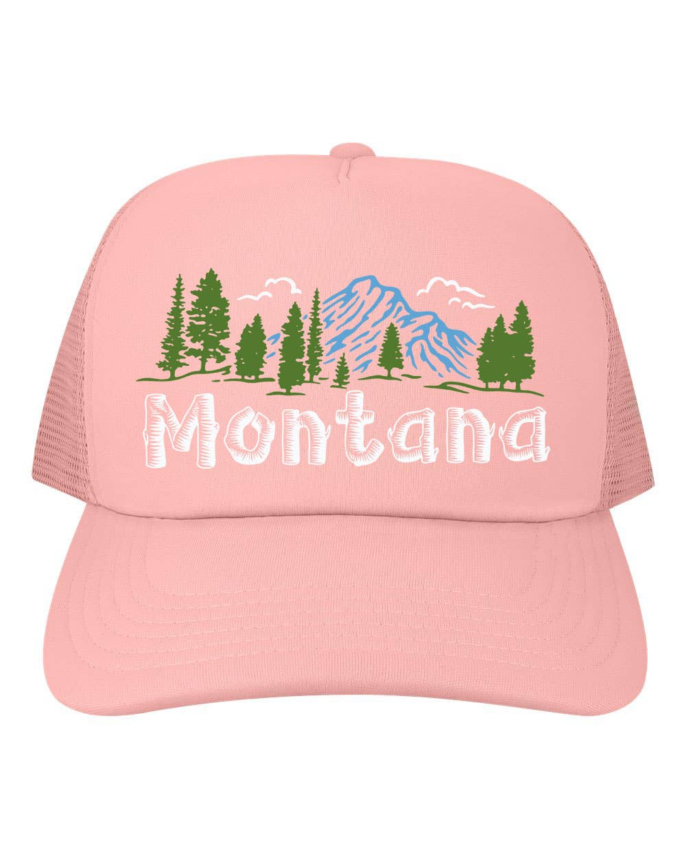 The Coin Laundry – Großhandel Trucker-Cap – Unisex – Montana Trucker-Mütze mit Log-Buchstaben — Baseballmütze mit Netzrückseite1