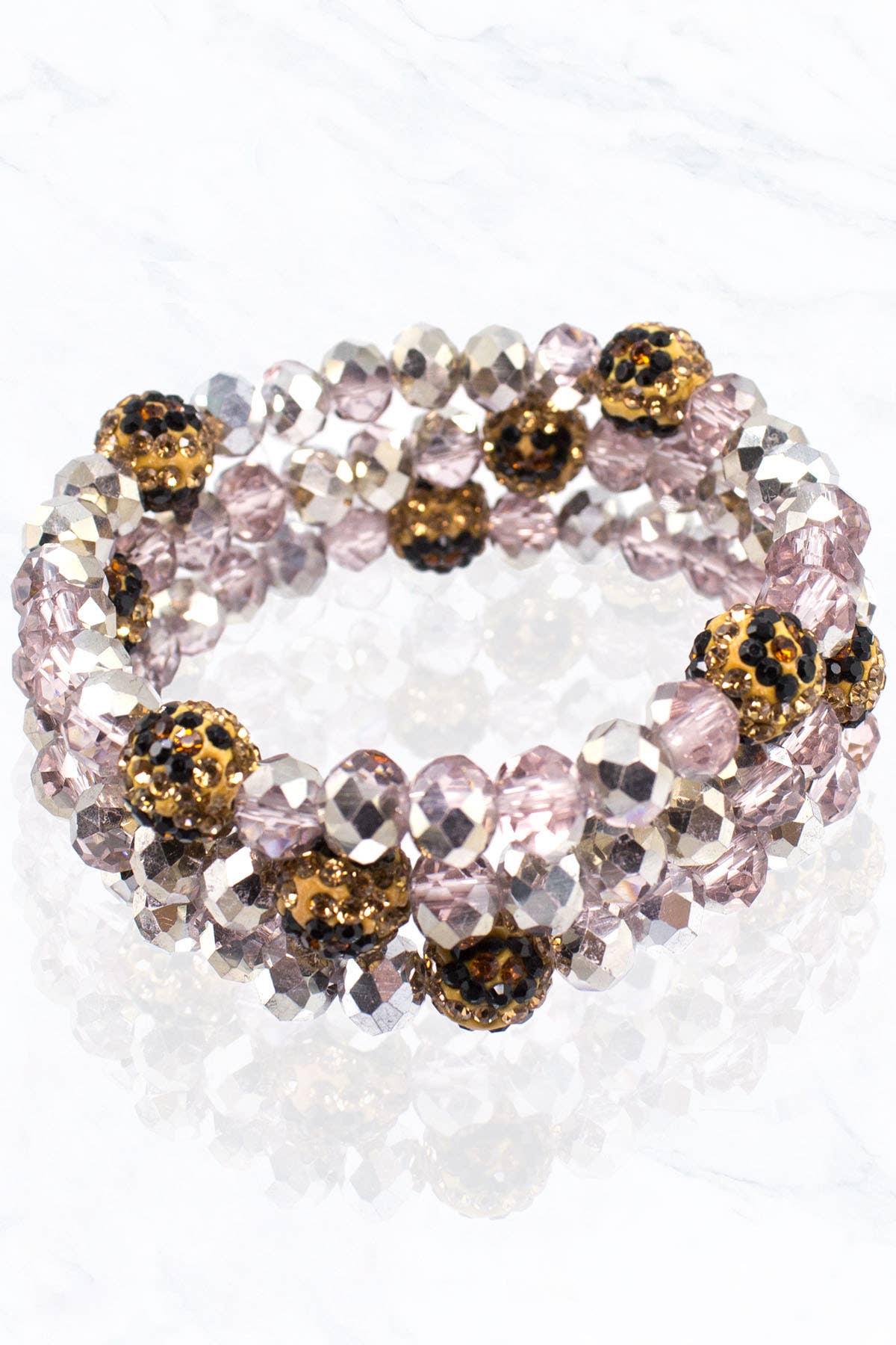 Suzie Q USA - Venta al por mayor Pulsera de cuentas - Pulsera Bola Bead & Leo Stone23