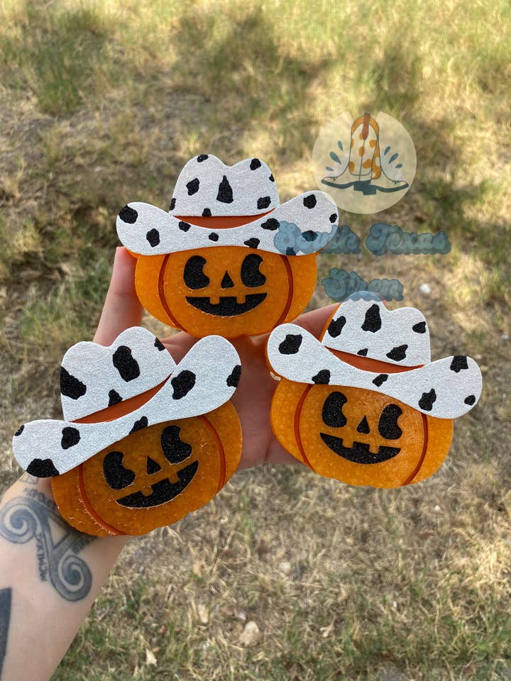 Howdy Pumpkin Air Freshener for wholesale by South Texas Siren