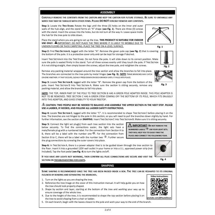 Haute Decor - Wholesale Artificial Christmas Tree - 7 Foot Pre-lit Asheville Slim Christmas Tree7