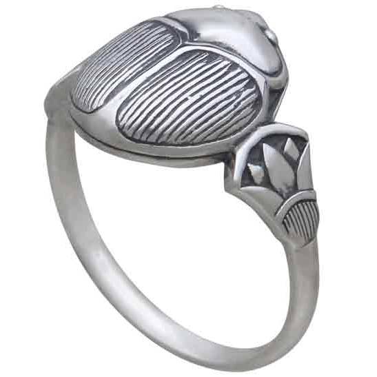 Nina Designs - Wholesale Cocktail/Statement Ring - Sterling Silver Scarab Ring