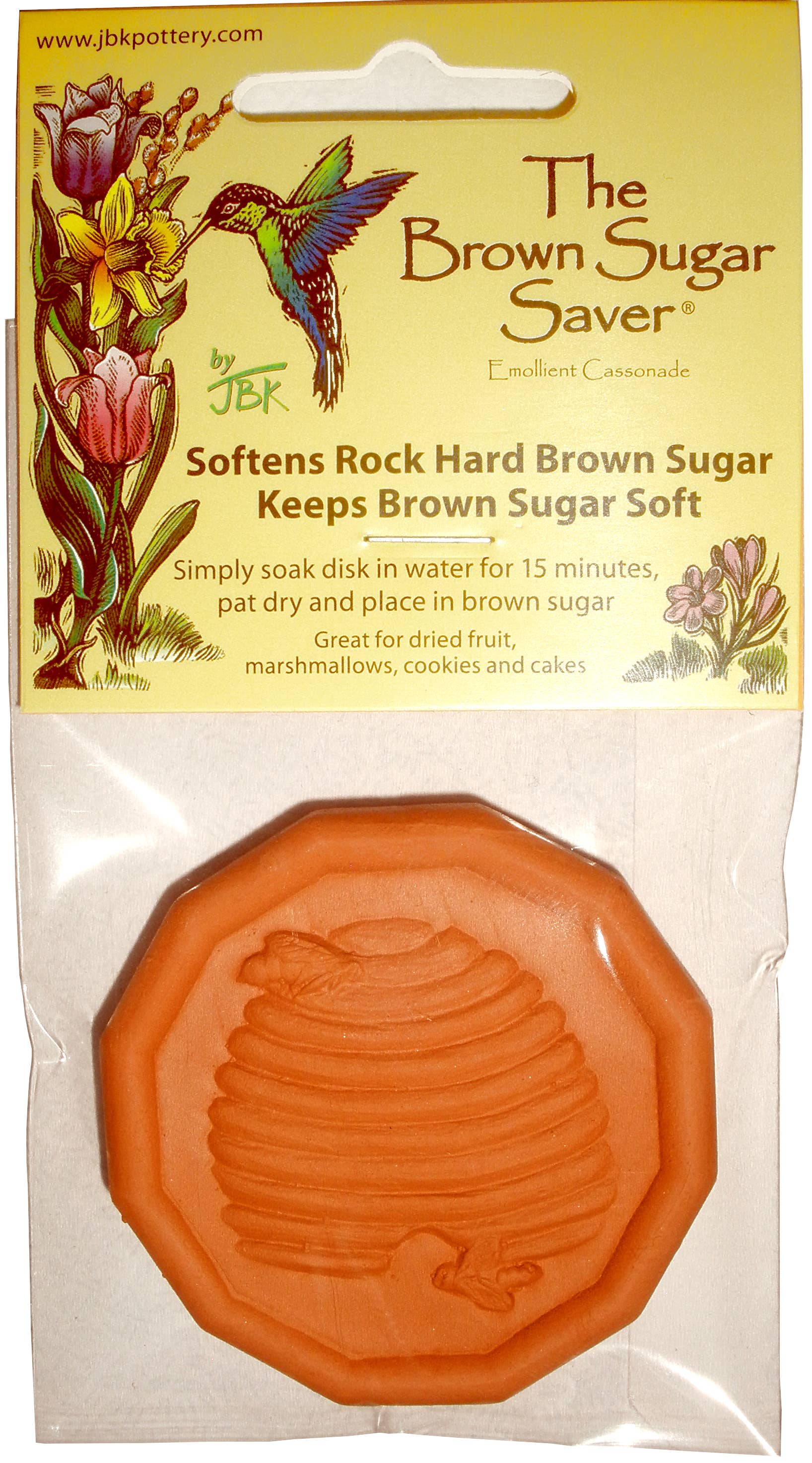 JBK Pottery - Wholesale Kitchen Tool/Gadget - Brown Sugar Saver - Honey Bee Hive (Keeps Brown Sugar Soft)1