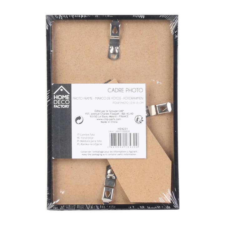 NHP International - Wholesale Picture Frame - Black 'Home Deco Factory' photo frames