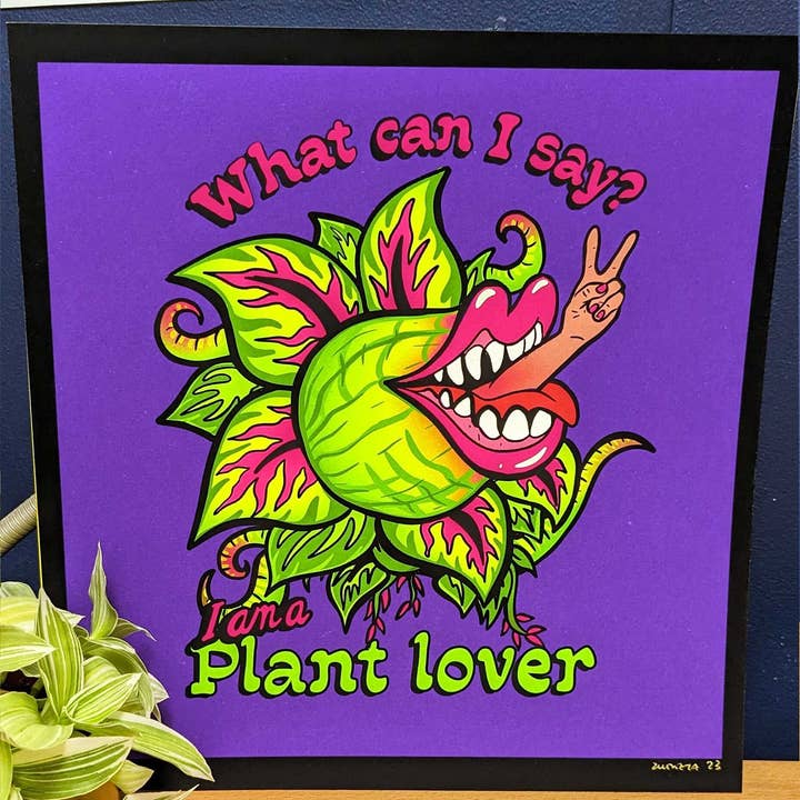 Stampa d'arte di Audrey 2: La piccola bottega degli orrori, regalo per amanti delle piante per la vendita all'ingrosso da parte di Zubieta Illustration