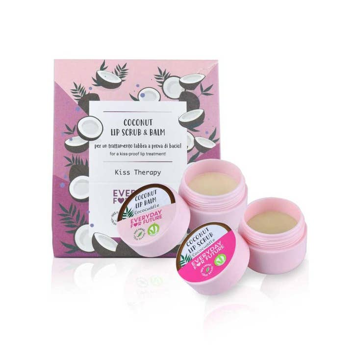 Everyday For Future - Vendita all'ingrosso Scrub/esfoliante labbra - Kit Labbra con Estratto di Cocco - Scrub e lip balm