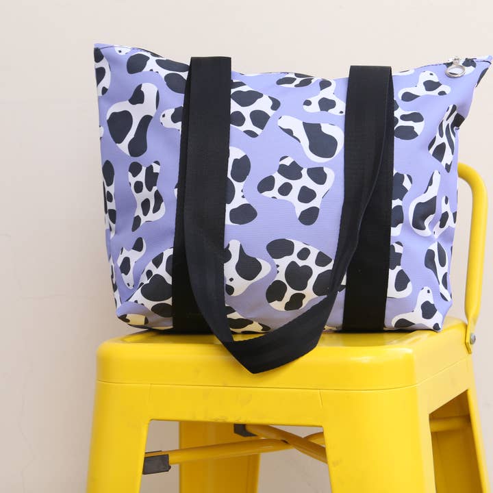 Purple Cow Weekender Bag with pocket ,Ita Shoulder Bag Women for wholesale by freemooddesignstore