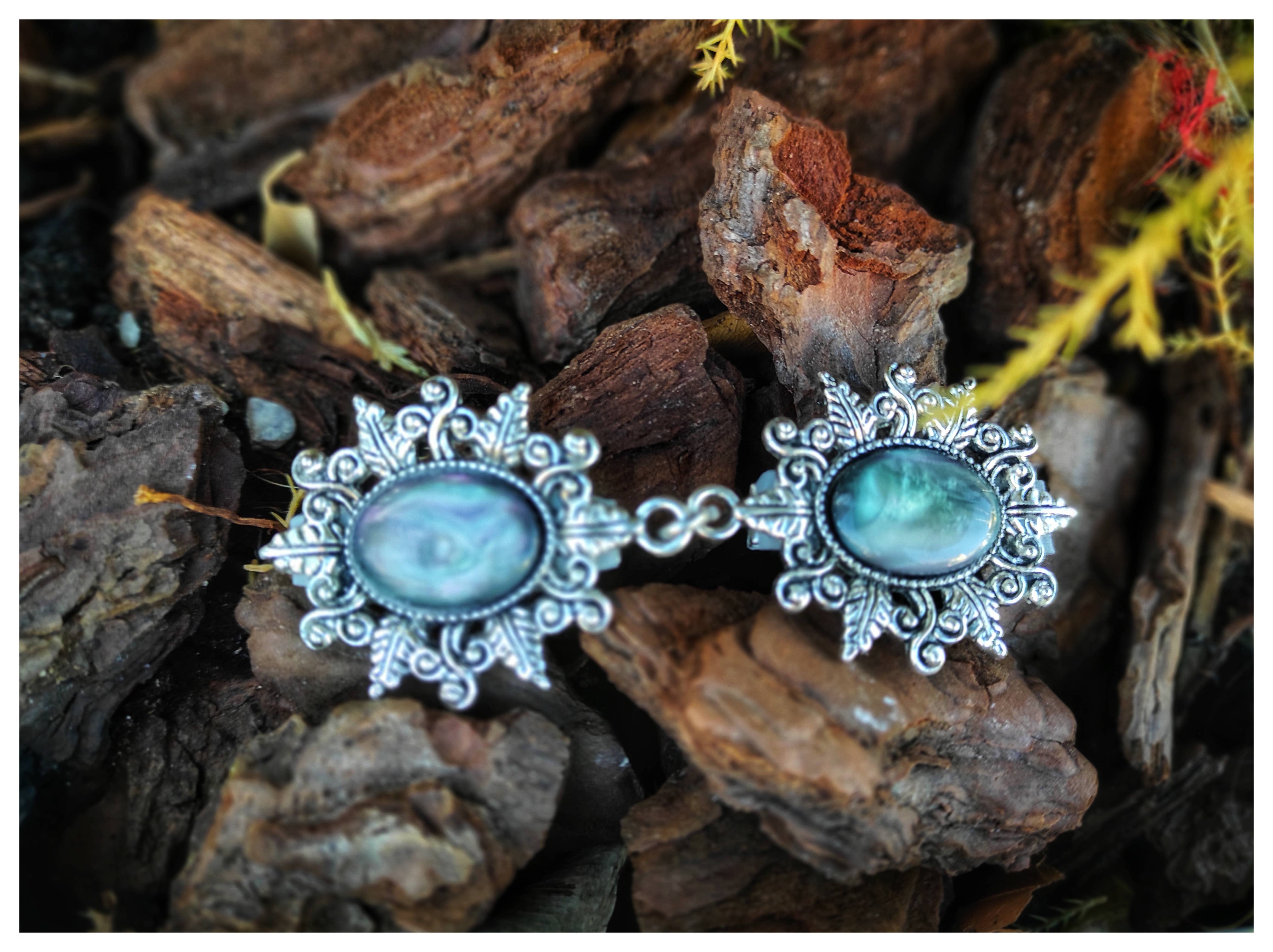 Cristina SJ creative shop - Wholesale Broche - Camee-speld met turquoise en zwarte steen voor sjaals en vesten6