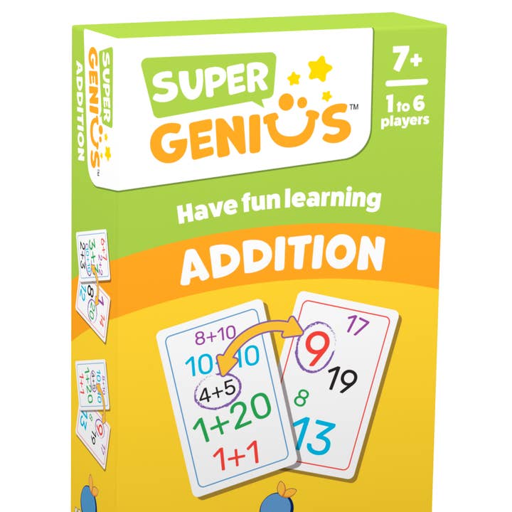 Blue Orange Games - Wholesale Brain Game - Kids - Super Genius Addition : The Clever Card Challenge0