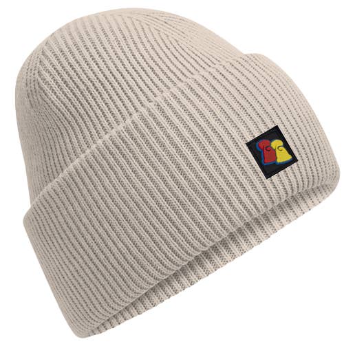 Natural Stone Ribbed Beanie for wholesale by Big Bobble Hats